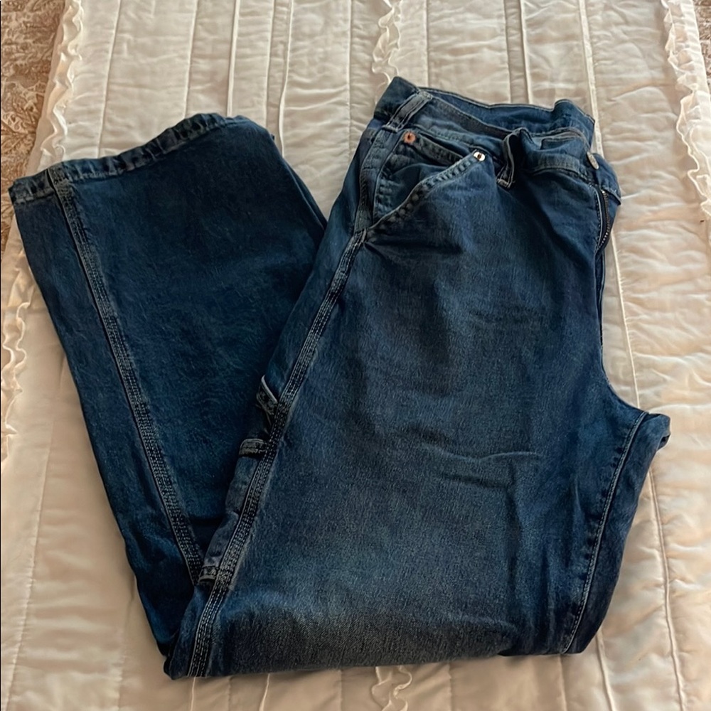 GAP Women's Straight Leg Jeans - Dark Blue